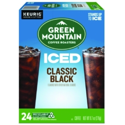 Classic Black Brew Over Ice Coffee K-Cups, 24/box