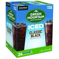 Classic Black Brew Over Ice Coffee K-Cups, 24/box
