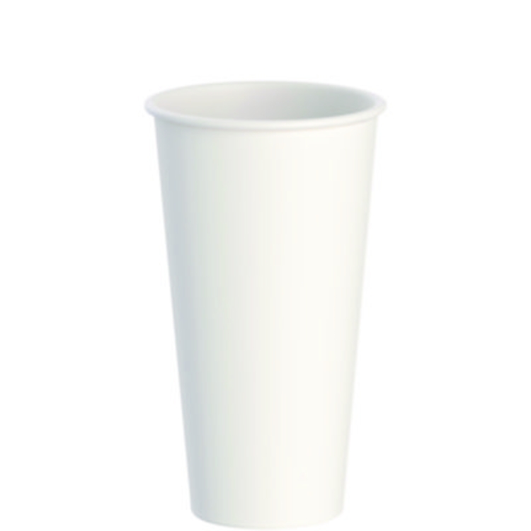 Thermoguard Insulated Paper Hot Cups, 20 oz, White Sustainab