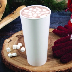 Thermoguard Insulated Paper Hot Cups, 24 oz, White Sustainab