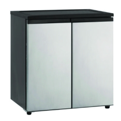 5.5 Cu.Ft. Side by Side Refrigerator/Freezer, Black/Platinum