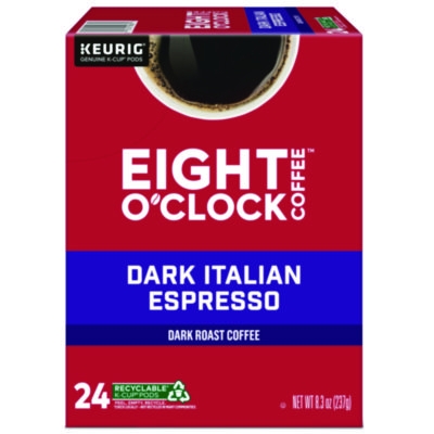 Dark Italian Espresso Coffee K-Cups, 24/Box
