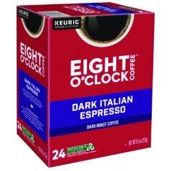 Dark Italian Espresso Coffee K-Cups, 24/Box