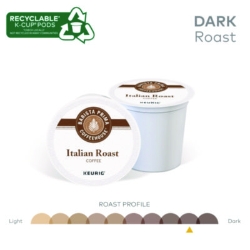 Italian Roast K-Cups Coffee Pack, 24/box, 4 Box/carton