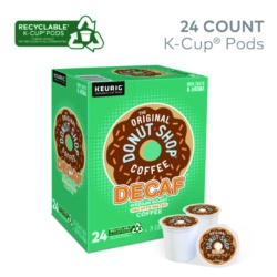 Donut Shop Decaf Coffee K-Cups, 24/box