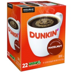 K-Cup Pods, Hazelnut, 22/box