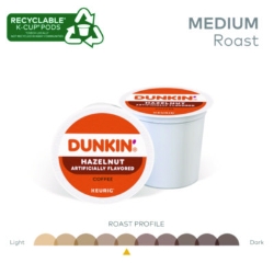 K-Cup Pods, Hazelnut, 22/box