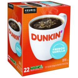 K-Cup Pods, French Vanilla, 22 Pods/Box