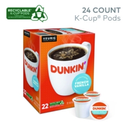 K-Cup Pods, French Vanilla, 22 Pods/Box