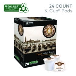Decaf Italian Roast Coffee K-Cups, 24/box