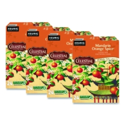 Mandarin Orange Spice Herb Tea, 0.13 oz K-Cups, 96/Carton