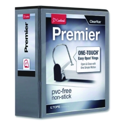 Premier Easy Open Clearvue Locking Slant-D Ring Binder, 3 Ri