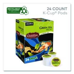 Decaffeinated Green Tea K-Cups, 24/box