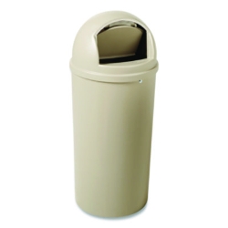Marshal Classic Container, 15 gal, Plastic, Beige