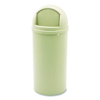 Marshal Classic Container, 15 gal, Plastic, Beige