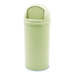 Marshal Classic Container, 15 gal, Plastic, Beige