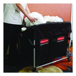 Two-Compartment Collapsible X-Cart, Synthetic Fabric, 2.49 c