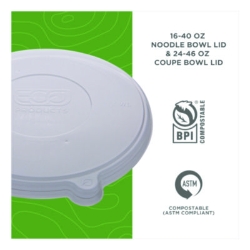 Worldview 100 Percent Recycled Content Lid, 7.93" Diameter x