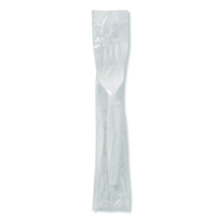 Mediumweight Polypropylene Cutlery, Individually Wrapped, Fo