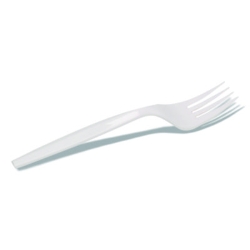 Mediumweight Polypropylene Cutlery, Individually Wrapped, Fo