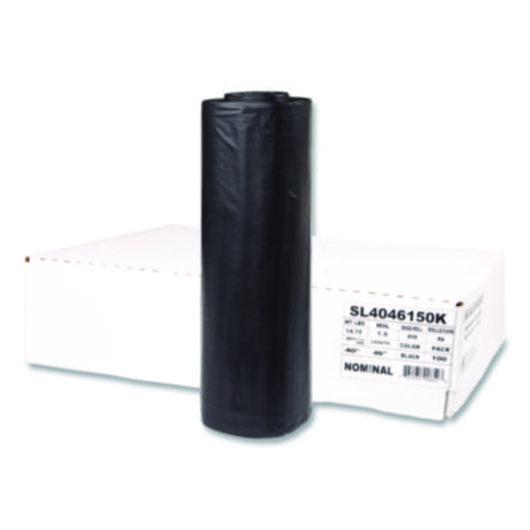 Institutional Low-Density Can Liners, 45 gal, 1.5 mil, 40" x