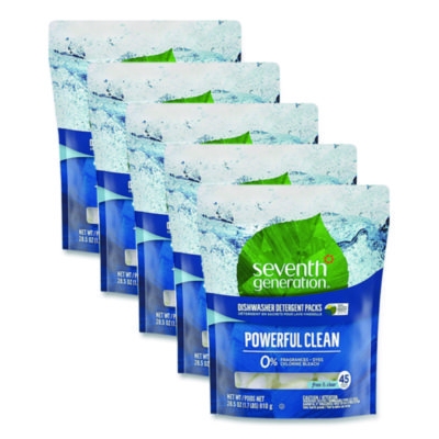Natural Automatic Dishwasher Detergent Packs, Free and Clear
