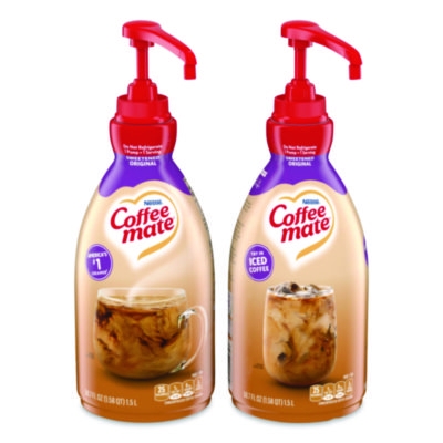 Liquid Coffee Creamer, Sweetened Original, 1.5 L Pump Bottle
