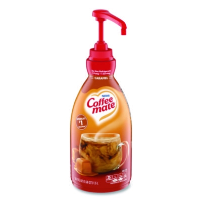 Liquid Creamer Pump Bottle, Caramel, 50.7 oz Pump Bottle