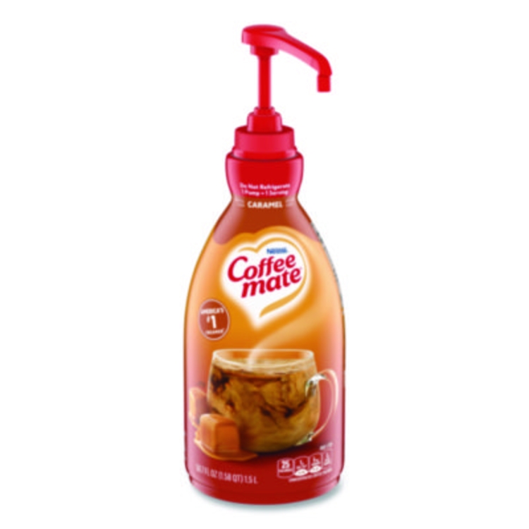 Liquid Creamer Pump Bottle, Caramel, 50.7 oz Pump Bottle
