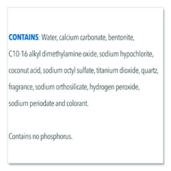 CloroxPro Bleach Cream Cleanser, 32 oz Bottle, 8/Carton