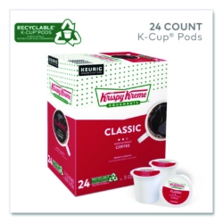 Classic Coffee K-Cups, Medium Roast, 24/box