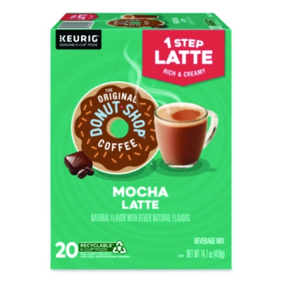 Mocha One Step Latte K-Cups, Vanilla, 20/Box