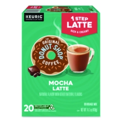 Mocha One Step Latte K-Cups, Vanilla, 20/Box