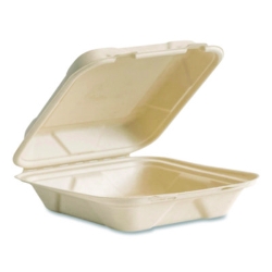 Nourish Molded Fiber Takeout Containers, Compostable, 7.9 x