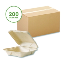 Nourish Molded Fiber Takeout Containers, Compostable, 7.9 x