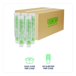 GreenStripe Renewable and Compostable Cold Cups, 9 oz, Plast