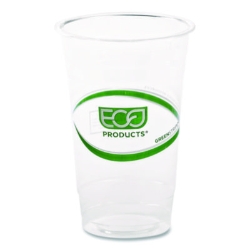 GreenStripe Renewable and Compostable Cold Cups, 20 oz, Plas