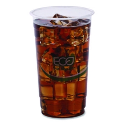 GreenStripe Renewable and Compostable PLA Cold Cups, 24 oz,