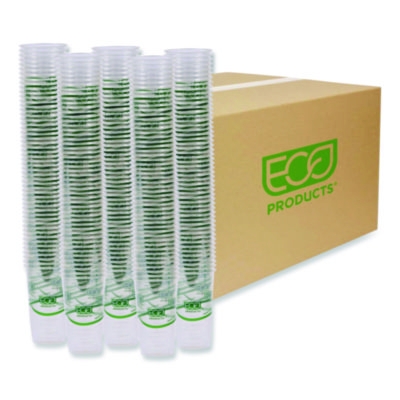 GreenStripe Renewable and Compostable PLA Cold Cups, 24 oz, 