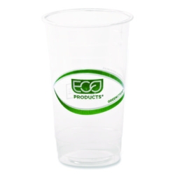 GreenStripe Renewable and Compostable PLA Cold Cups, 24 oz,