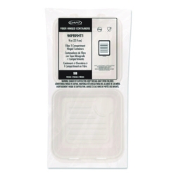 Compostable Molded Fiber Hinged Trays, ProPlanet Seal, 9.14