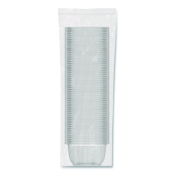 Square Plastic Bowls, 16 oz, 8.5 x 8.5 x 1.96, Clear, Plasti