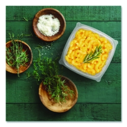 Square Plastic Bowls, 16 oz, 8.5 x 8.5 x 1.96, Clear, Plasti