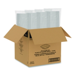 Square Plastic Bowls, 32 oz, 5 x 5 x 1.49, Clear, Plastic, 6