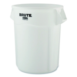 Brute Container, 44 gal, Plastic, White