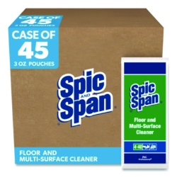 Liquid Floor Cleaner, Fresh Scent, 3 oz Packet, 45/Carton