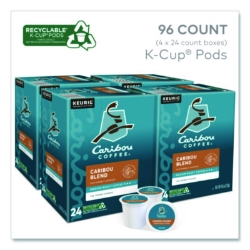 Caribou Blend Coffee K-Cups, 96/carton