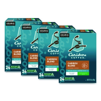 Caribou Blend Decaf Coffee K-Cups, 96/carton