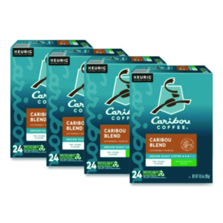 Caribou Blend Decaf Coffee K-Cups, 96/carton