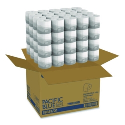 Pacific Blue Basic Embossed Bathroom Tissue, Septic Safe, 1-